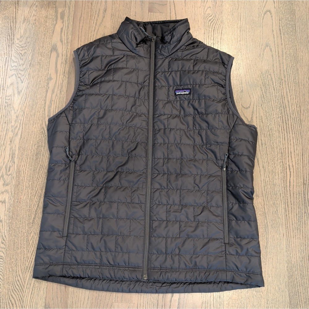 Google Employee Patagonia Vest Mens XL Black Nano Puff Insulated Quilted